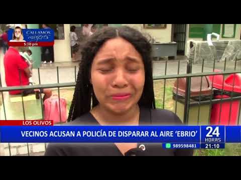 Los Olivos: policía en aparente estado de ebriedad realiza disparos al aire