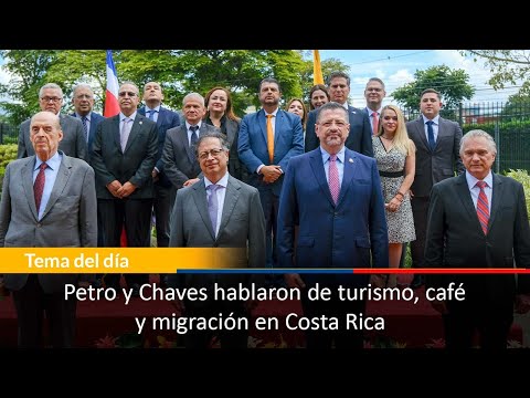 Petro y Chaves hablaron de turismo, café y migración en Costa Rica
