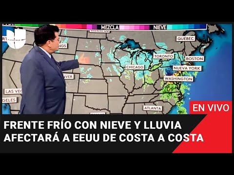 EN VIVO:  Frente frío con nieve y lluvia afectará a EEUU de costa a costa ?