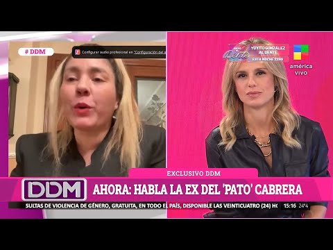 Micaela Escudero, expareja del Pato Cabrera: Me dejó encerrada todo un día