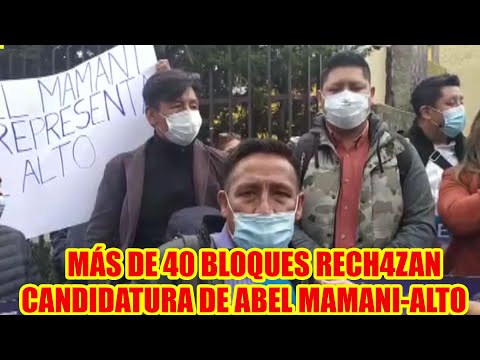 ORGANIZACIONES SOCIALES RECH4ZAN AUTOPROCLAMACIÓN DE ABEL MAMANI COMO ALCALDE DEL ALTO..