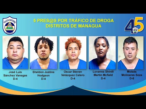 Policía Nacional captura a 16 sujetos por delitos múltiples en toda Nicaragua