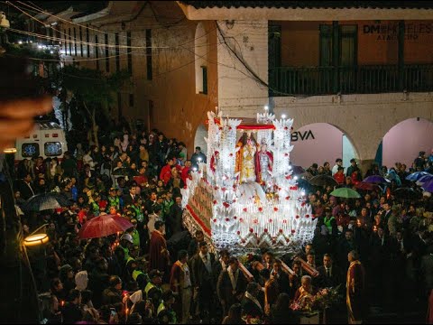 Ayacucho: Ciudadanos realizan procesión del Señor de la Sentencia
