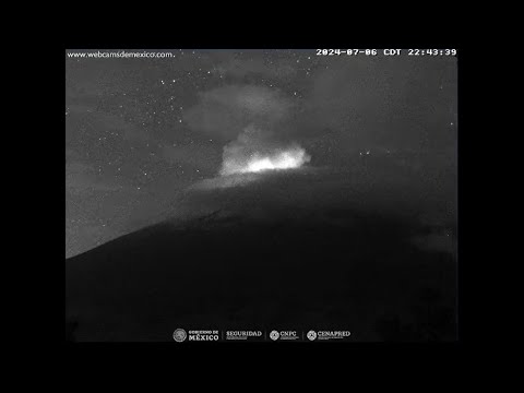 #POPOCATÉPETL esconde incandescencia  #EnVivo