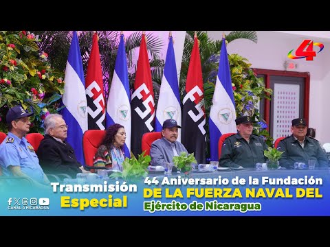 Comandante Daniel y Compañera Rosario conmemoran el 44 aniversario de la Fuerza Naval de Nicaragua