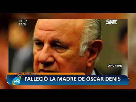 Falleció la mamá de Óscar Denis