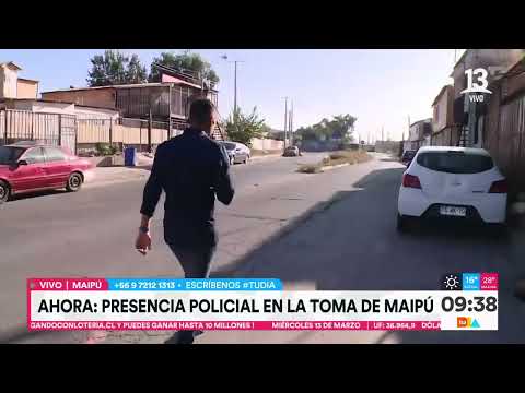 Presencia policial en toma de Maipú identifica migrantes irregulares en Chile | Tu Día | Canal 13