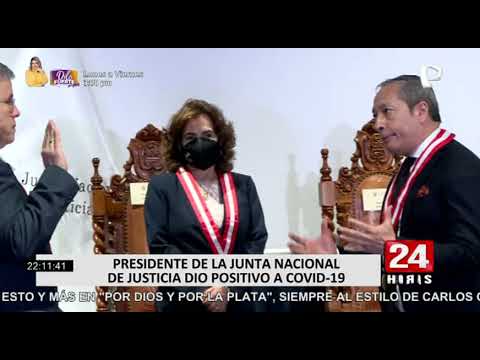 Presidente de la JNJ dio positivo a COVID-19 un día después de juramentar ante Castillo