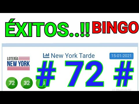 BINGOO...!! # 72 # loteria NEW YORK TARDE/ GANAR LAS LOTERÍAS PARA HOY/ SORTEOS DE LAS LOTERÍAS HOY