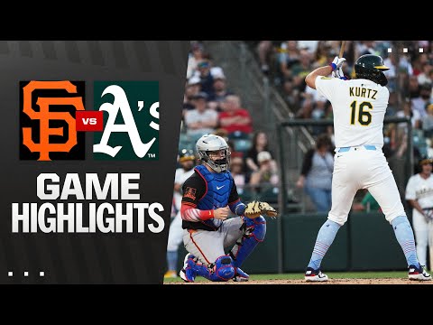 Giants vs. As Game Highlights (7/4/25) | MLB Highlights