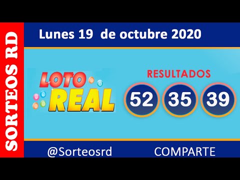 Loteria Real en VIVO   / Lunes 19 de octubre 2020