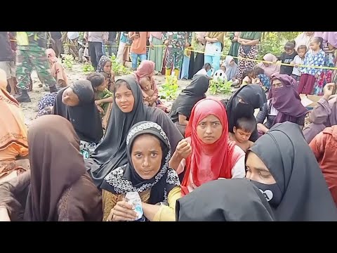 Over 300 Rohingya Muslims fleeing Myanmar arrive in Indonesia's Aceh region after weeks at sea