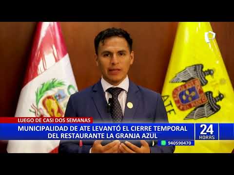 MUNICIPALIDAD DE ATE LEVANTÓ EL CIERRE TEMPORAL DEL RESTAURANTE 'LA GRANJA AZUL'