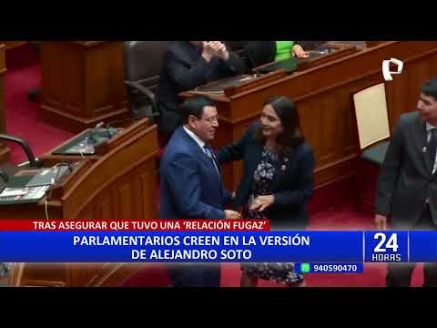 Alejandro Soto: madre de su hijo estuvo en su juramentación como presidente del Congreso