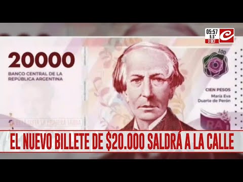 El billete de 20 mil pesos ya está listo para salir a la calle... ¿cuándo comenzará a circular?