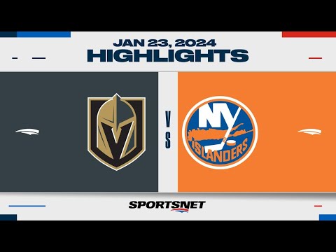 NHL Highlights | Golden Knights vs. Islanders - January 23, 2024