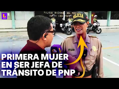 No es fácil ser mujer policía: Coronel peruana asume la jefatura de tránsito en la PNP