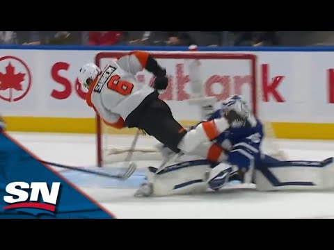 Flyers Travis Sanheim Scores Short-Handed Goal Off Maple Leafs Turnover