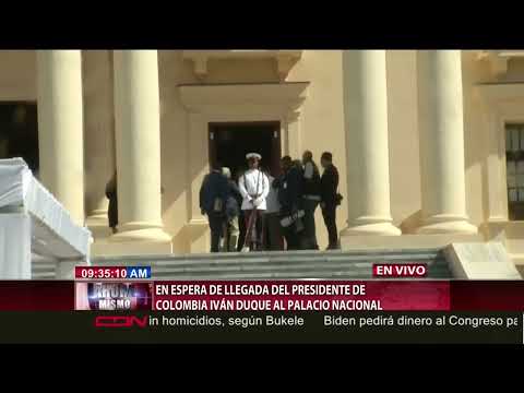 Palacio Nacional listo para recibir al presidente colombiano Iván Duque
