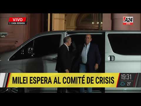 Reunión de urgencia en la Casa Rosada: Javier Milei convocó a un comité de crisis