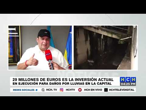 29 millones de euros son invertidos en obras de mitigación en la capital, según alcalde Jorge Aldana