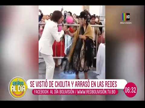 Alcaldesa, Eva Copa, vestida de cholita, causó sensación