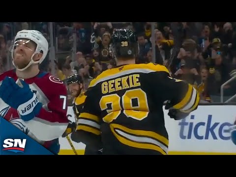 Morgan Geekie Pots Pair Of Consecutive Goals To Give Bruins Lead vs. Avalanche