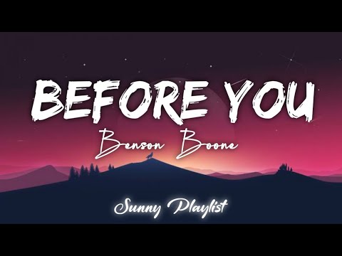 Benson Boone - Before You | Wedding Song (Lyric Video)