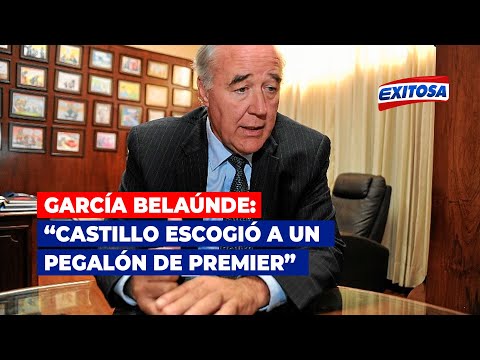 García Belaúnde: Castillo escogió a un pegalón de Primer Ministro