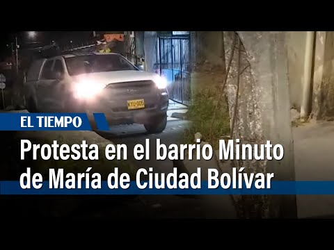 En Ciudad Bolívar, bloquean vía para impedir paso de vehículos pesados | El Tiempo