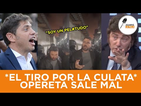 EL ZURDO GRABOIS QUISO CULPAR A MILEI Y LE SALIÓ EL TIRO POR LA CULATA: FUE LA POLICÍA DE KICILLOF