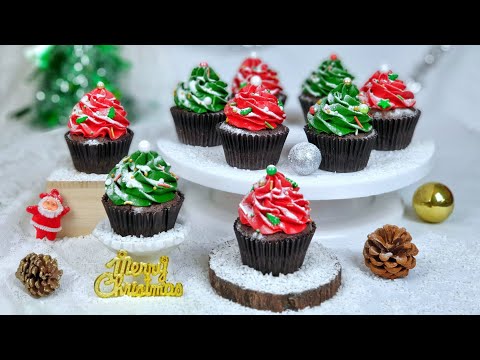 บราวนี่คัพเค้กคริสมาส--Christm บราวนี่คัพเค้กคริสมาส--Christm