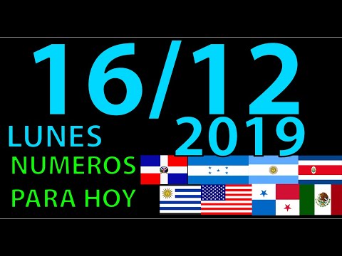 ACA ESTAN LOS NUMEROS PARA HOY 16 DE DICIEMBRE DEL 2019