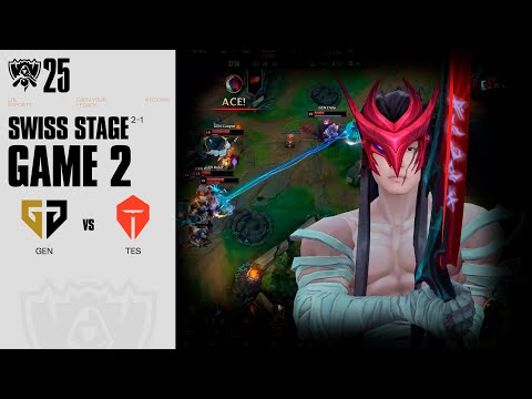 이 영혼이 식기 전에 돌아오겠소 | GEN vs TES 게임 2 하이라이트 | 스위스 Day7 | 2025 월드 챔피언십