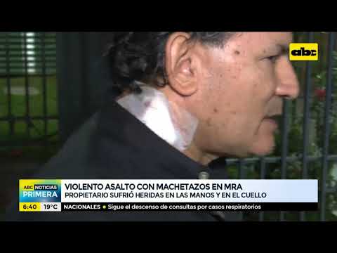 Violento asalto a machetazos en Mariano Roque Alonso