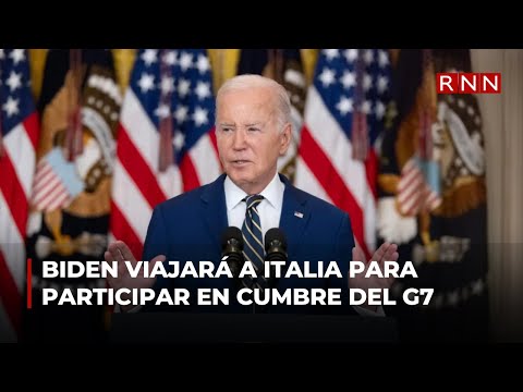 Biden viajará a Italia para participar en la cumbre de líderes del G7