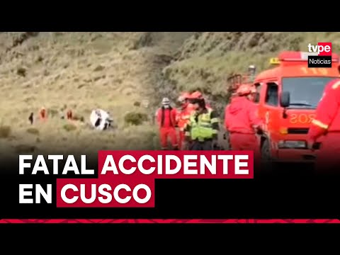 Cusco: cinco fallecidos y tres heridos tras volcadura de minivan