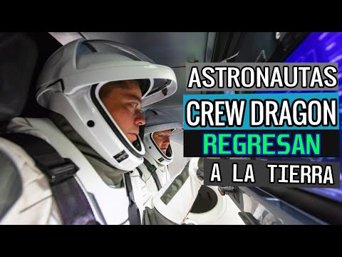 ASÍ FUE EL MOMENTO EN QUE LA CREW DRAGON CAYÓ EN EL AGUA (LLEGADA DE LOS ASTRONAUTAS A LA TIERRA)