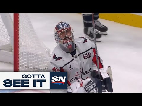 GOTTA SEE IT: Charlie Lindgren Tries To Clear Puck, Scores Wild Own Goal Instead