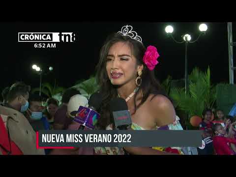 Gabriela Rodríguez se corona como la nueva Miss Verano 2022 de Managua - Nicaragua