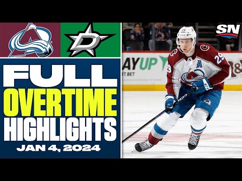 Colorado Avalanche at Dallas Stars | FULL Overtime Highlights - January 4, 2024