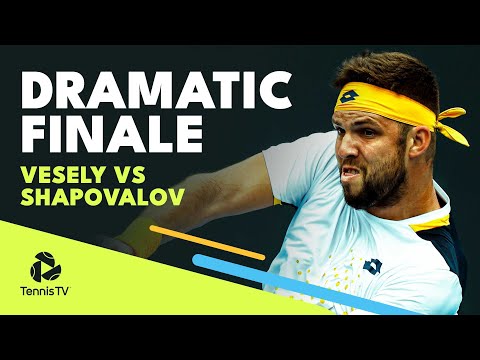 Tennis 🎾 Jiri Vesely vs Denis Shapovalov Dramatic Finale! | Dubai 2022 Highlights