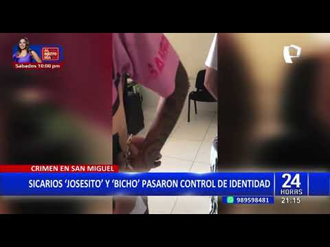 Crimen en San Miguel: asesinos de familia pasan control de identidad