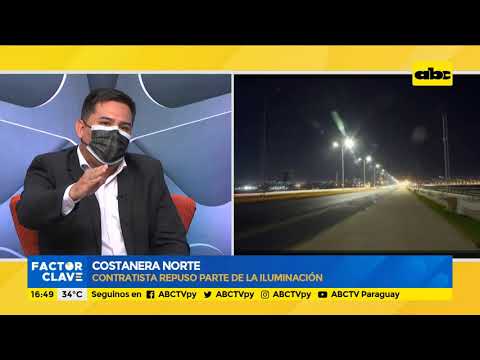 Reponen iluminación en la Costanera Norte de Asunción