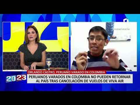 Peruano varado en Colombia tras cancelación de vuelos de Viva Air: Estamos viviendo un drama