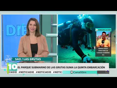 #Noticias10 | Hundimiento del 5° buque del parque acuático de Las Grutas