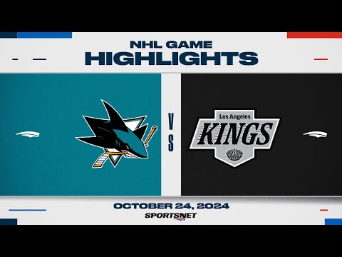 NHL Highlights | Sharks vs. Kings - October 24, 2024