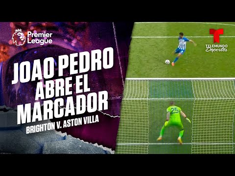 Gol de penal de Joao Pedro - Brighton v. Aston Villa | Premier League | Telemundo Deportes