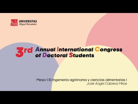 III CAIED Mesa 1.10 Ingeniería agrónoma y ciencias alimentarias I