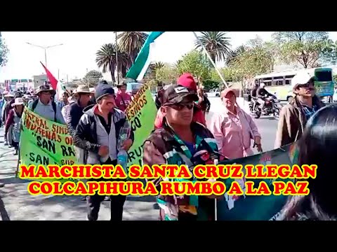 MARCHISTAS DE SANTA CRUZ SI NO SON ESCUCHADOS REALIZARAN BLOQU3OS EN TODO BOLIVIA..